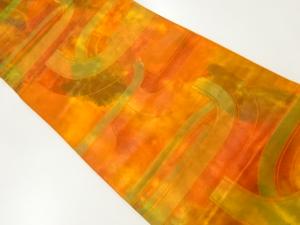 リサイクル　抽象模様織出し袋帯